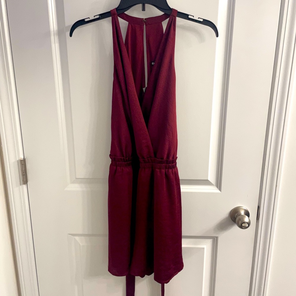Express NWT Maroon Romper Size L